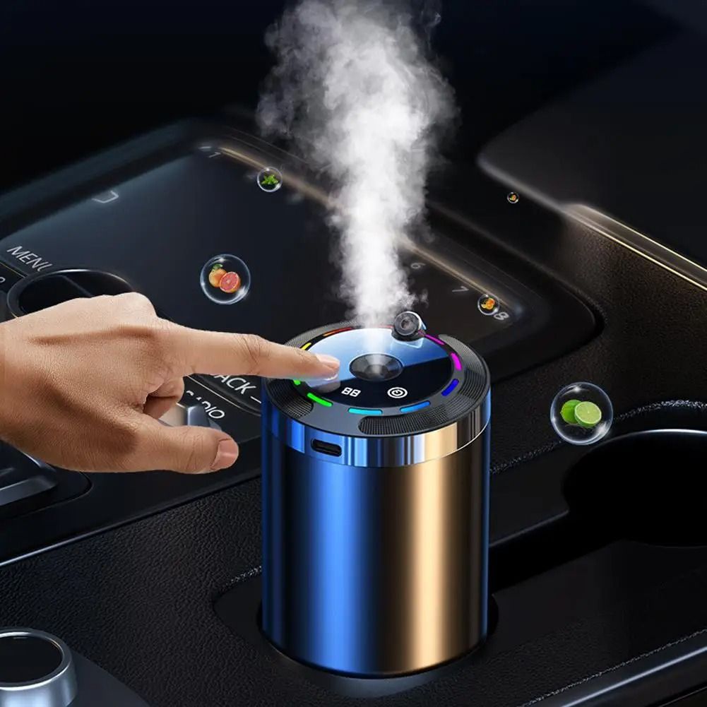 Smart Car Air Freshener Rechargeable Car Aroma Diffuser With Adjustable Intensity 2