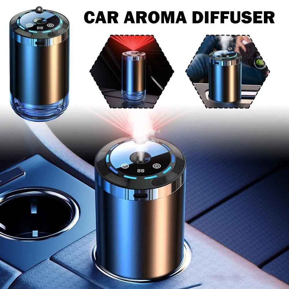Smart Car Air Freshener Rechargeable Car Aroma Diffuser With Adjustable Intensity 6
