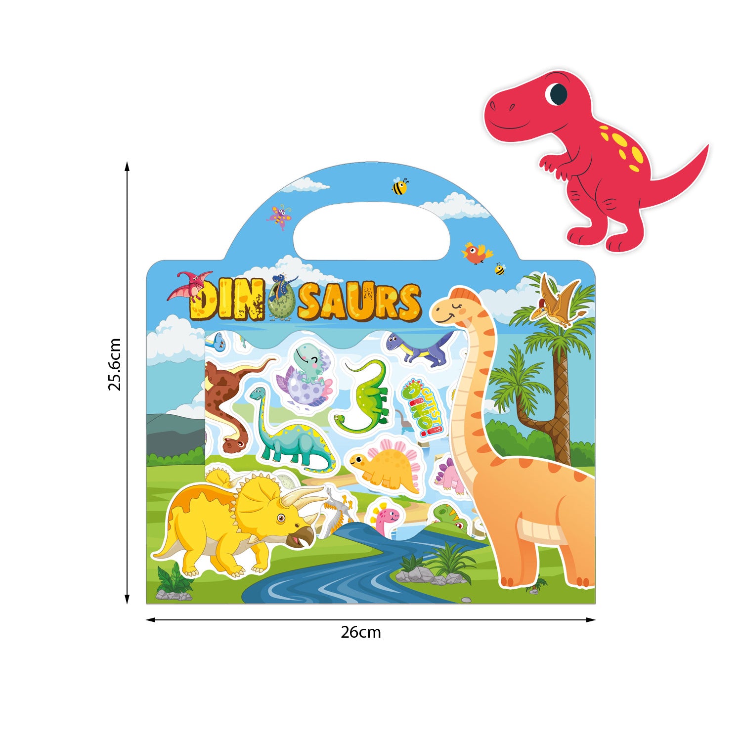 Kids DIY Puzzle Sticker Book, Reusable Scene Cute Cartoon Animal Stickers, Learning Cognition Toys, Back to School Gift