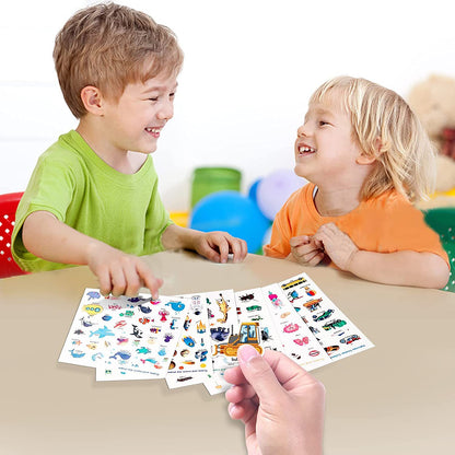 Kids DIY Puzzle Sticker Book, Reusable Scene Cute Cartoon Animal Stickers, Learning Cognition Toys, Back to School Gift