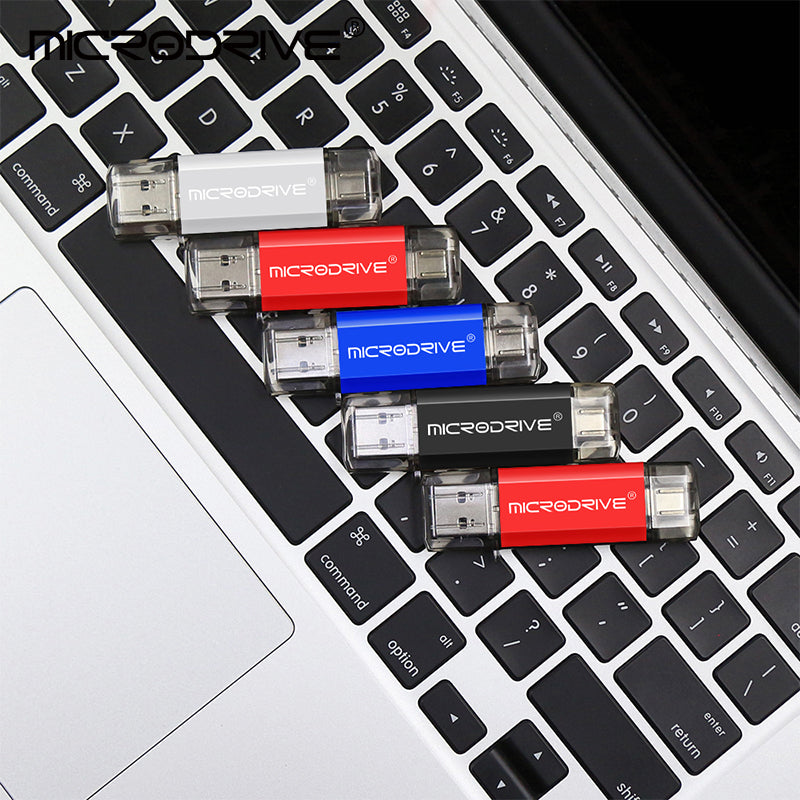 Dual-Port Type C USB Flash Drive – 2-in-1 OTG Pen Drive for Phones & PCs