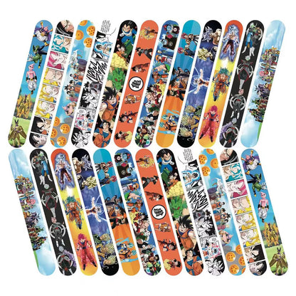 Anime Dragoned Ball Slap Bracelets Set, Party Favors for Kids, Cartoon Wrist Bracelets, Birthday Gifts, School Return Su