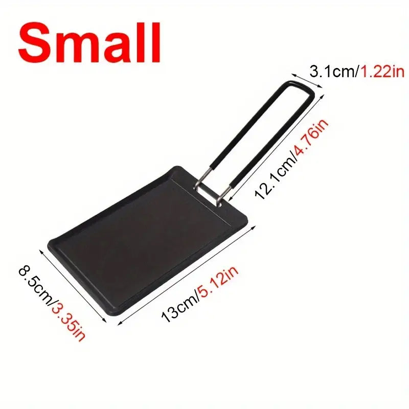 Portable Camping Cookware,Mini Iron Frying Pan for Travel & Outdoor BBQ,Compact Grill Pan for Hiking, Picnics &Adventure