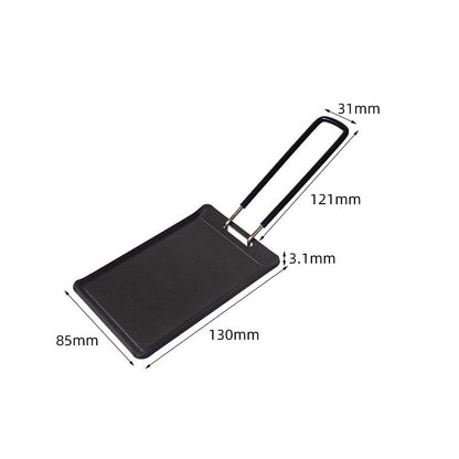 Portable Camping Cookware,Mini Iron Frying Pan for Travel & Outdoor BBQ,Compact Grill Pan for Hiking, Picnics &Adventure