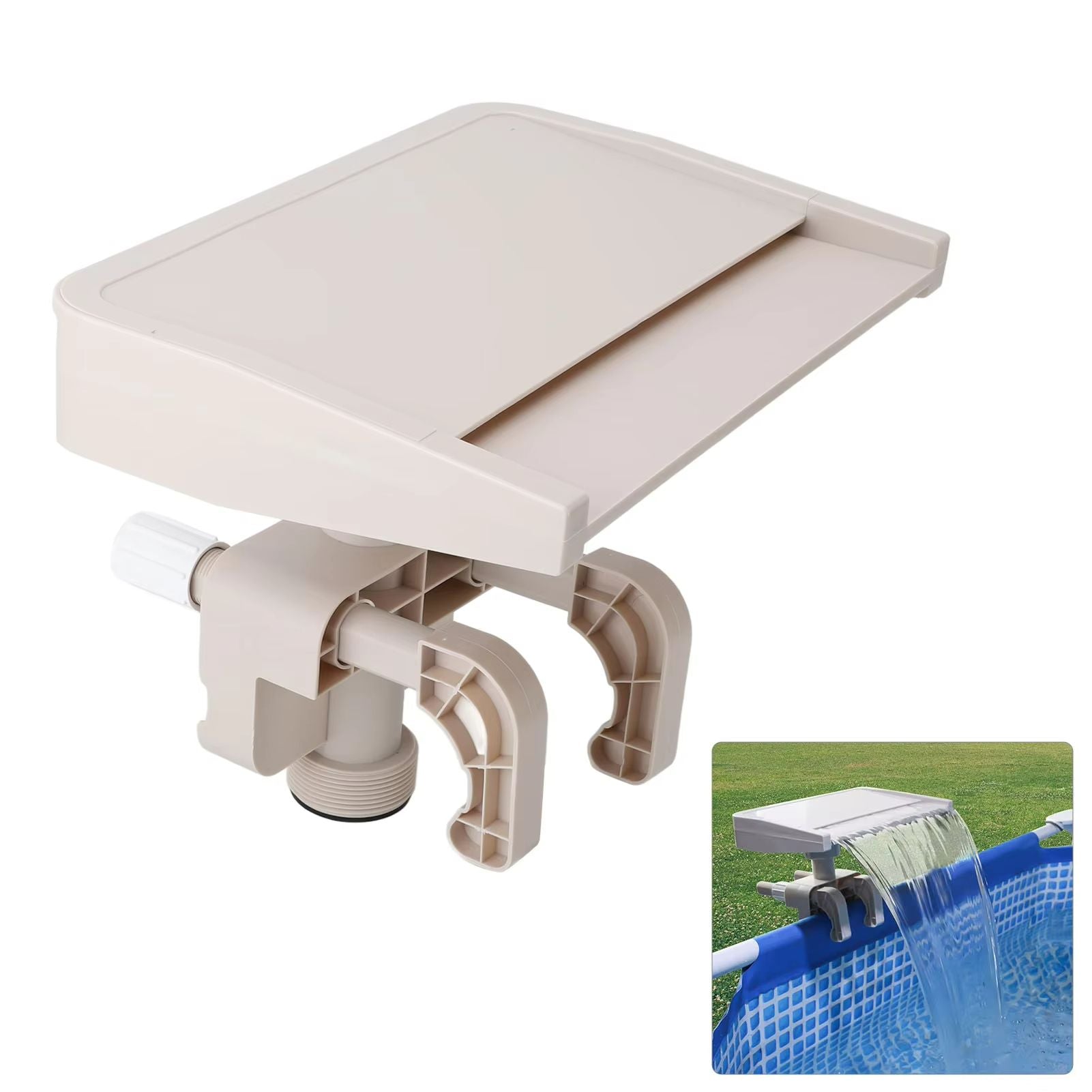 Relaxing Pool Waterfall Fountain Attachment For Ground Pools 1