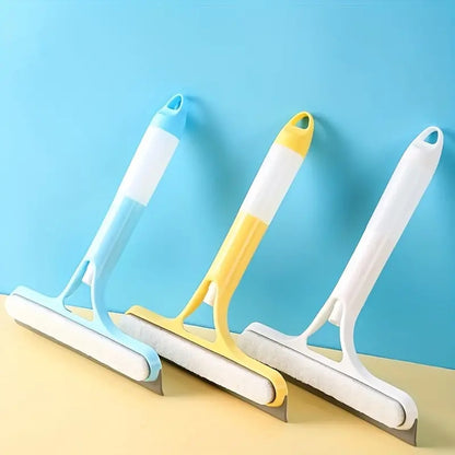 Household Multi-Function Glass Cleaning Mirror with Watering Can, 3-in-1 Glass Scraper, Window Scraper for Spotles Shine