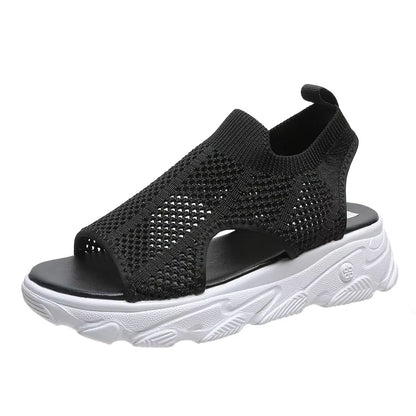 Breathable Mesh Platform Summer Sandals For Women 7