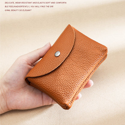 PU Leather Luxury Coin Purse Business Card Wallet With Zipper Personalized Initials Holder Ideal Gi 4