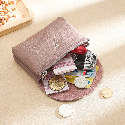 PU Leather Luxury Coin Purse Business Card Wallet With Zipper Personalized Initials Holder Ideal Gi 9