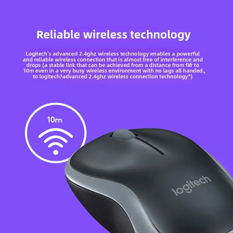 Logitech Wireless Mouse Ambidextrous, Compact and Durable, Power Saving Mouse for Home, Office, Travel Use
