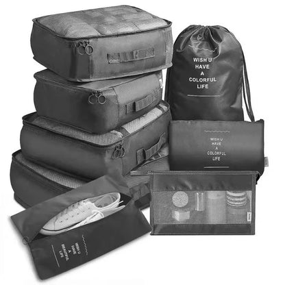 Travel Bliss 7 Piece Packing Cube and Luggage Organizer Set