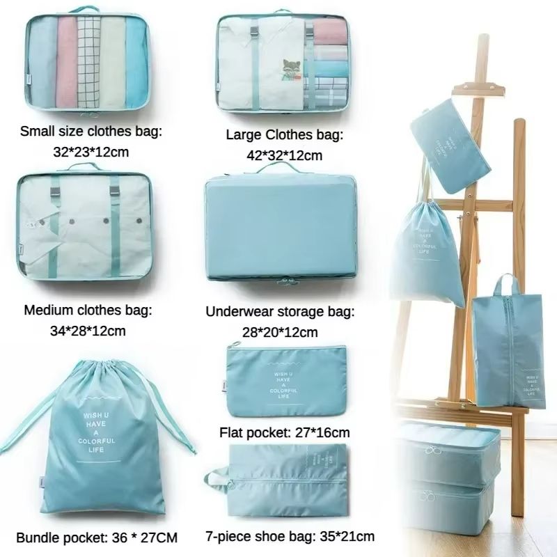 Travel Bliss 7 Piece Packing Cube And Luggage Organizer Set 5