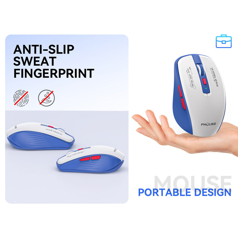 Xiaomi Bluetooth Mouse Wireless Dual Mode, Silent 1600 DPI, Ergonomic Portable Mouse for Android, PC, Laptop