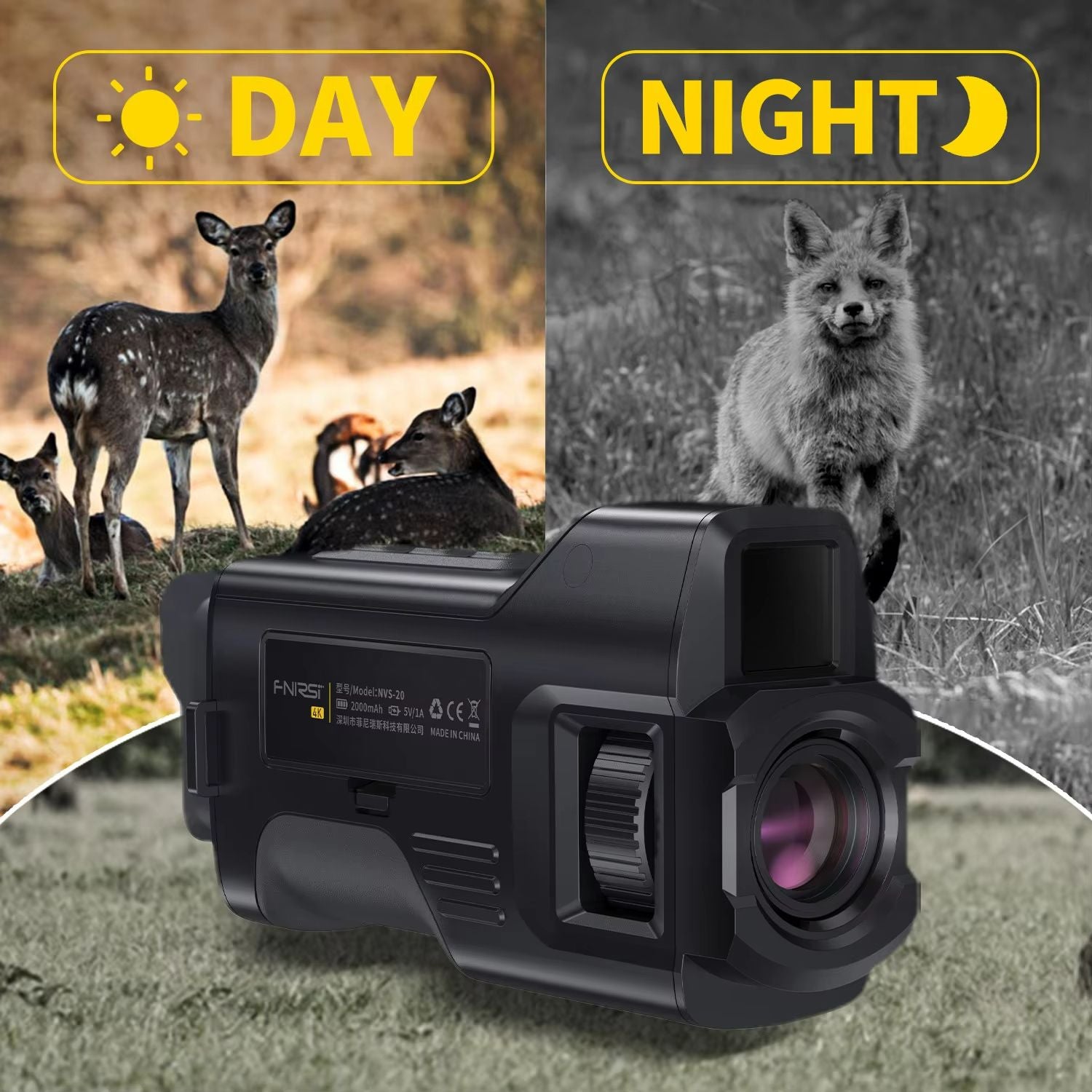 FNIRSI 4K Digital Night Vision Scope For Hunting And Camping 2