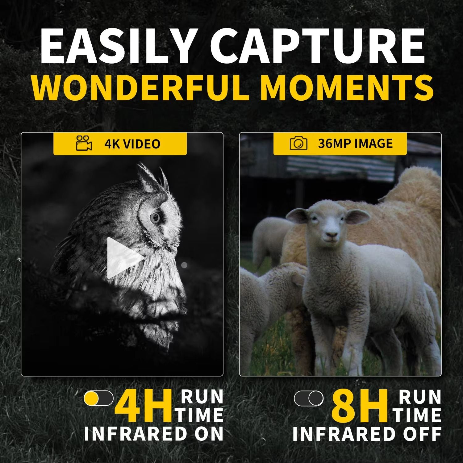FNIRSI 4K Digital Night Vision Scope For Hunting And Camping 5