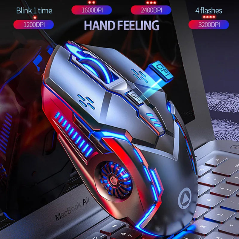 Original G5 Wired Mouse with Backlight, 6 Programmable Keys, High Sensitivity Gaming Mouse for Game Computer Tablet PC