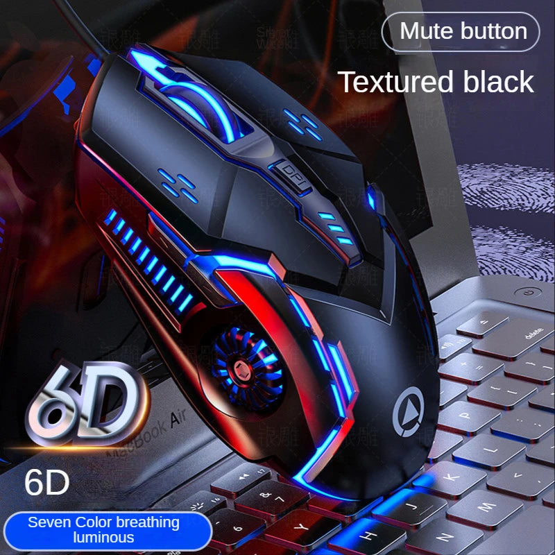 Original G5 Wired Mouse with Backlight, 6 Programmable Keys, High Sensitivity Gaming Mouse for Game Computer Tablet PC