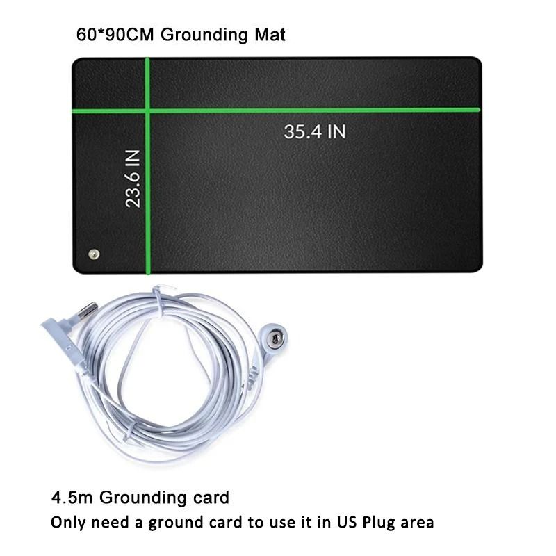 90x60cm Grounding Mat With Earthing Cable For Sleep EMF Recovery And Electrostatic Discharge 8