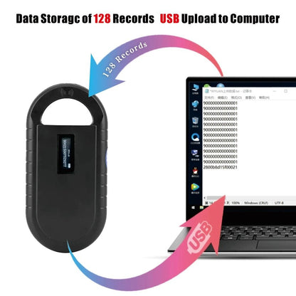 Pet Microchip Scanner Handheld USB Reader For Dog Cat And Horse With 1342Khz FDX B ISO Compatibilit 5