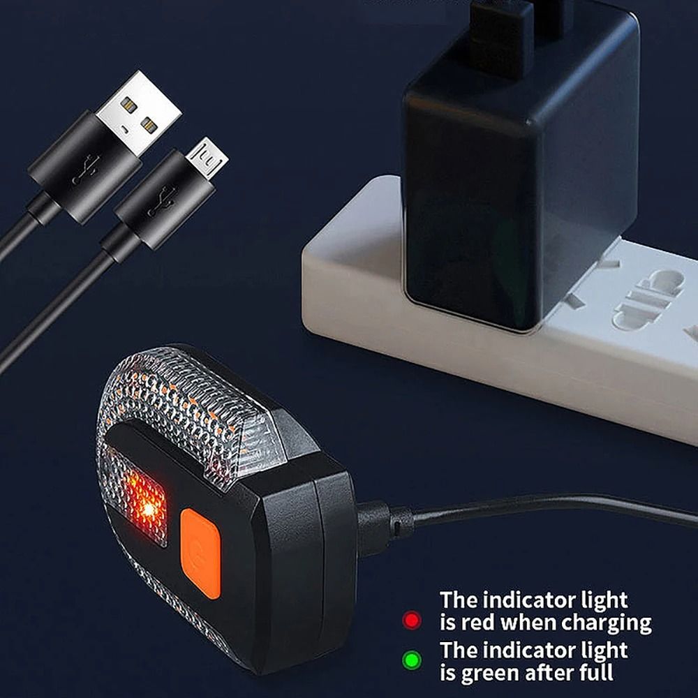 Wireless Bicycle Turn Signal Light With LED Taillight And USB Rechargeable Remote Control For Safe  4