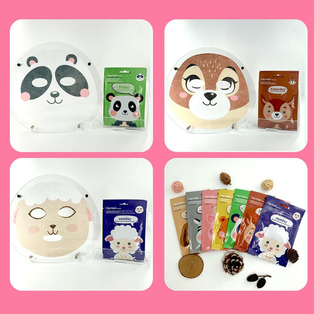 Cute Cartoon Facial Mask, Moisturizing Hydrating Mask for Deep Moisturizing Tender Skin, Animal Mask Skin Care Gift