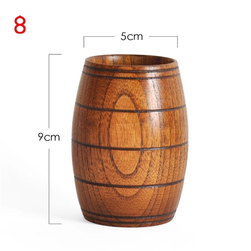 Wooden Big Belly Cup Handmade From Natural Spruce 13