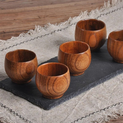Wooden Big Belly Cup Handmade From Natural Spruce 2