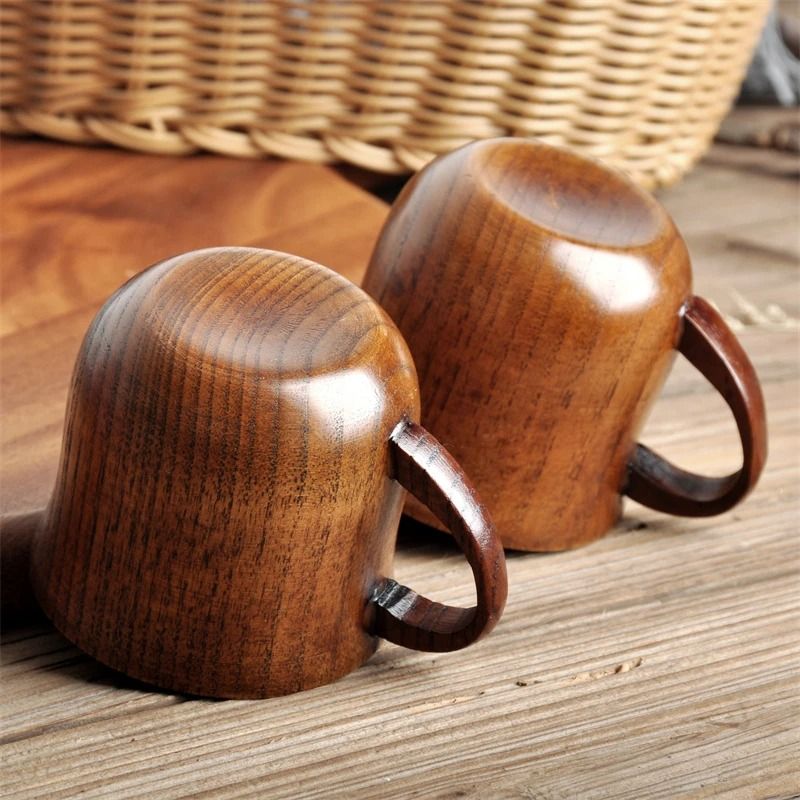Wooden Big Belly Cup Handmade From Natural Spruce 3