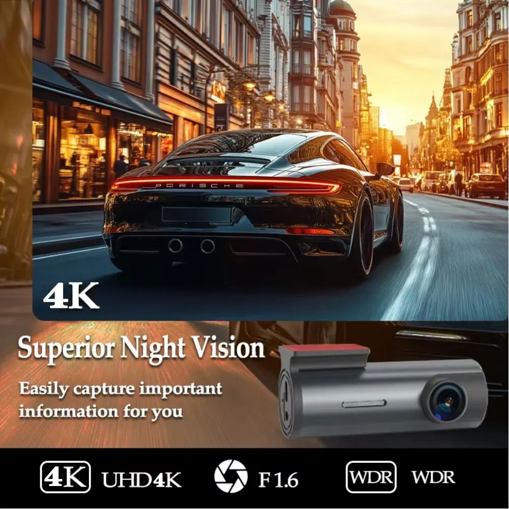 4K Dash Cam With WiFi GPS And Parking Mode For Cars With Loop Recording And G Sensor 3