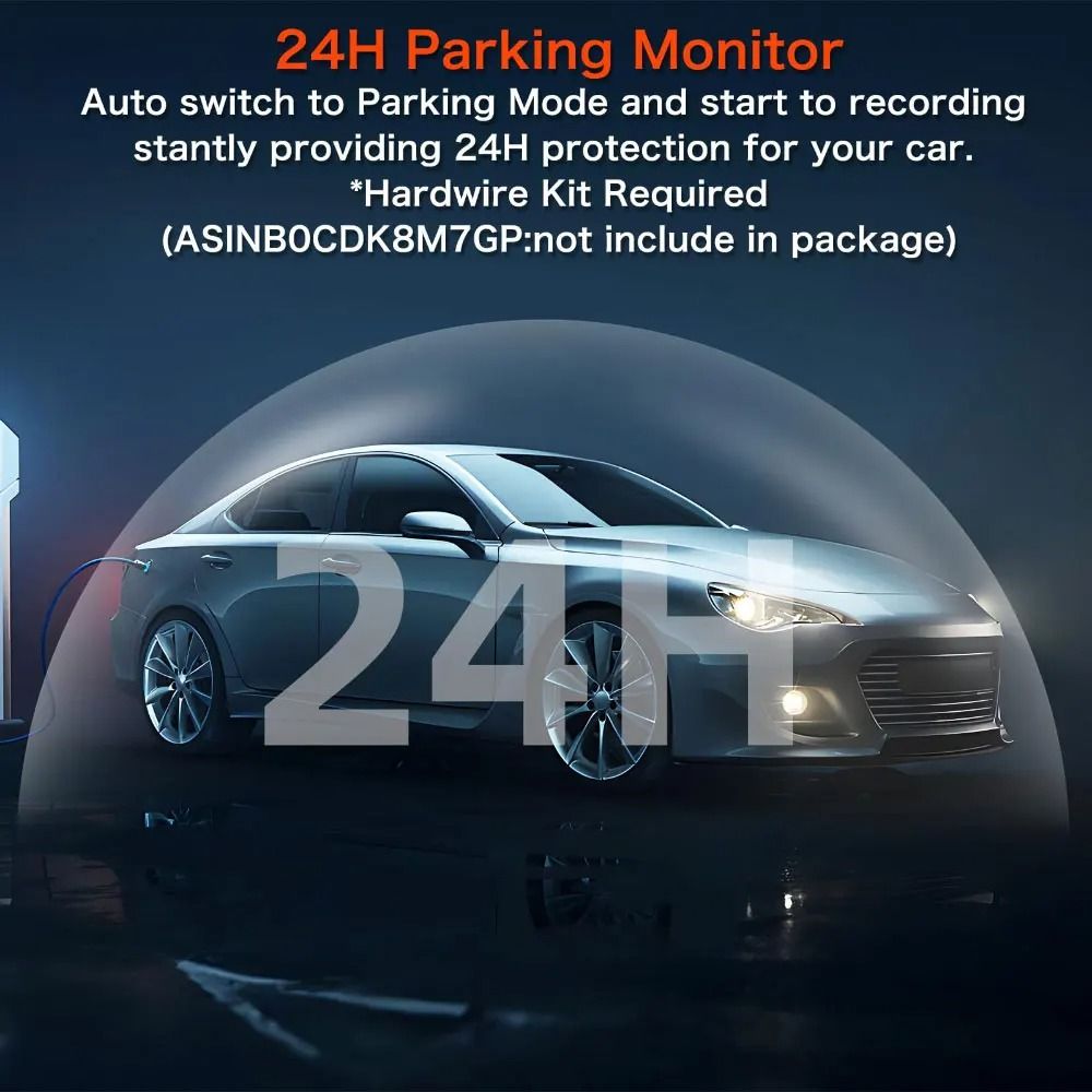 4K Dash Cam With WiFi GPS And Parking Mode For Cars With Loop Recording And G Sensor 4