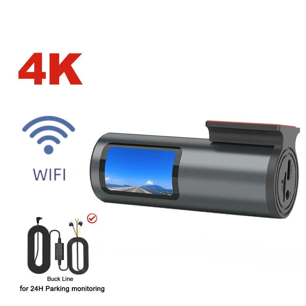 4K Dash Cam With WiFi GPS And Parking Mode For Cars With Loop Recording And G Sensor 6