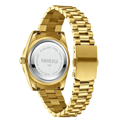 Waterproof Men's Quartz Watch, Stainless Steel Date Clock, Luminous Sport Wristwatch Luxury Style