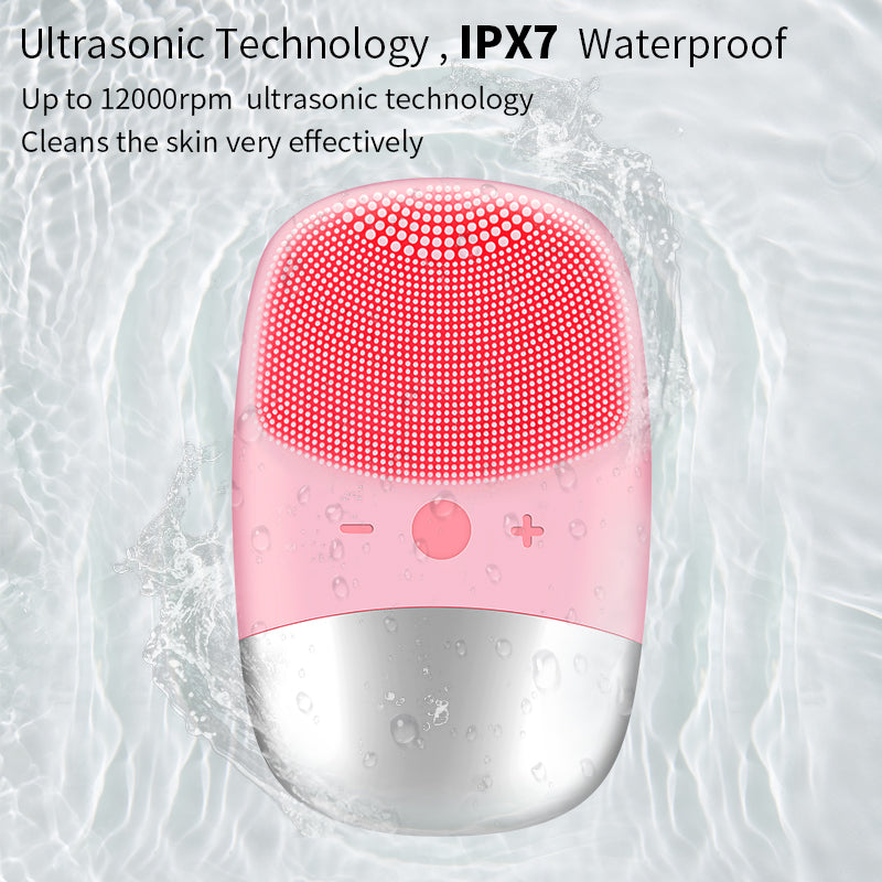 Brush Sonic Electric Facial Cleanser Electric Face Cleansing Brush Skin Care Tools Scrubber Massage 2
