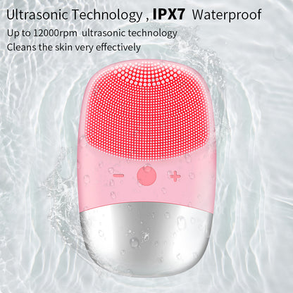 Brush Sonic Electric Facial Cleanser Electric Face Cleansing Brush Skin Care Tools Scrubber Massage 2