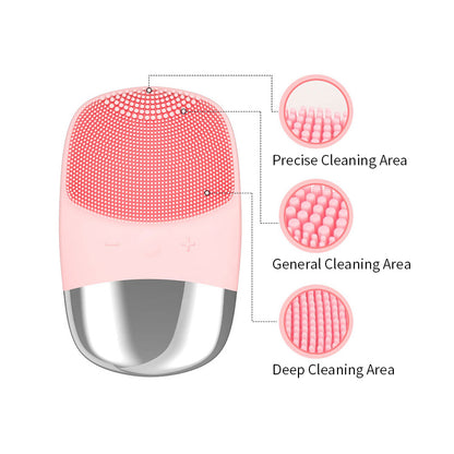 Brush Sonic Electric Facial Cleanser Electric Face Cleansing Brush Skin Care Tools Scrubber Massage 3