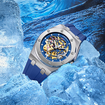 Luxury Sports Men Watch, Top Brand Automatic Mechanical Wristwatch, Waterproof Fashion Watch Gift