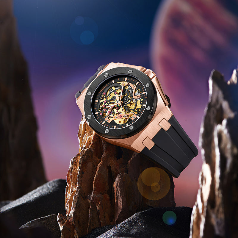 Luxury Sports Men Watch, Top Brand Automatic Mechanical Wristwatch, Waterproof Fashion Watch Gift