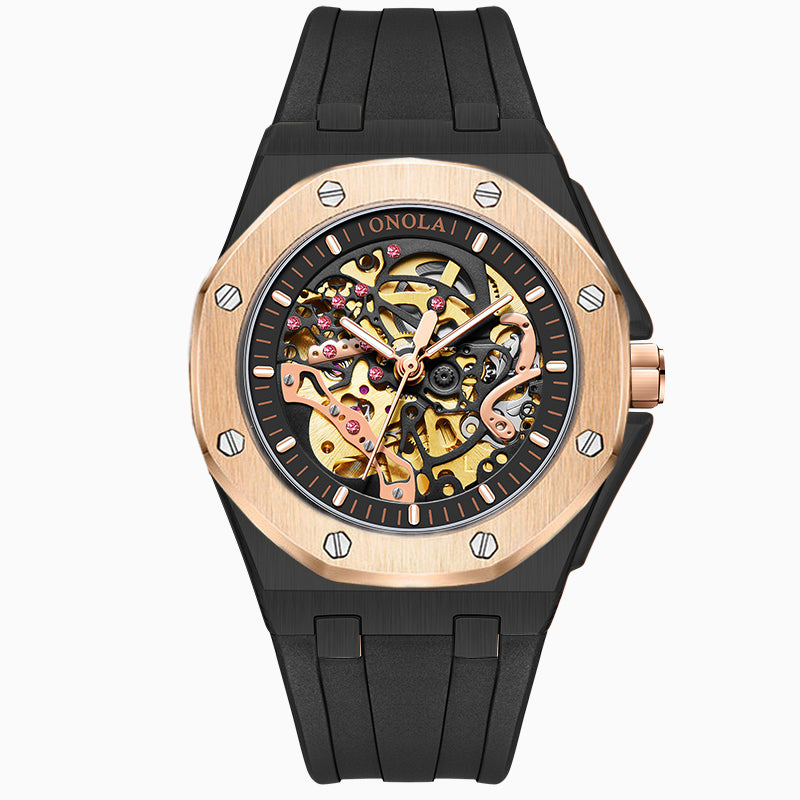 Luxury Sports Men Watch, Top Brand Automatic Mechanical Wristwatch, Waterproof Fashion Watch Gift