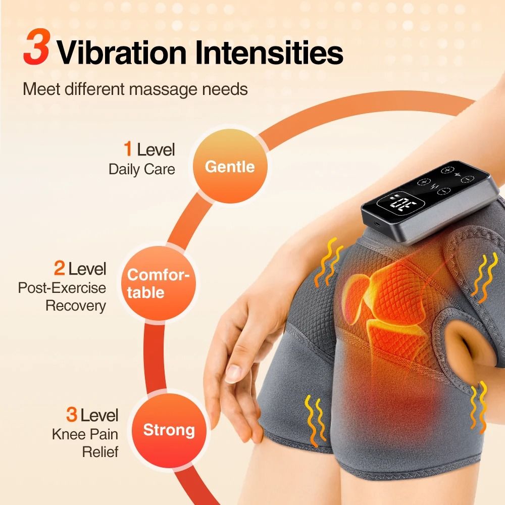 Electric Knee Massager With Heat And Vibration Therapy 2