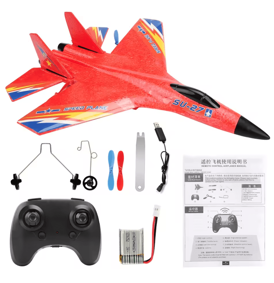 High Performance SU27 Foam Jet Glider With LED Night Lights 3