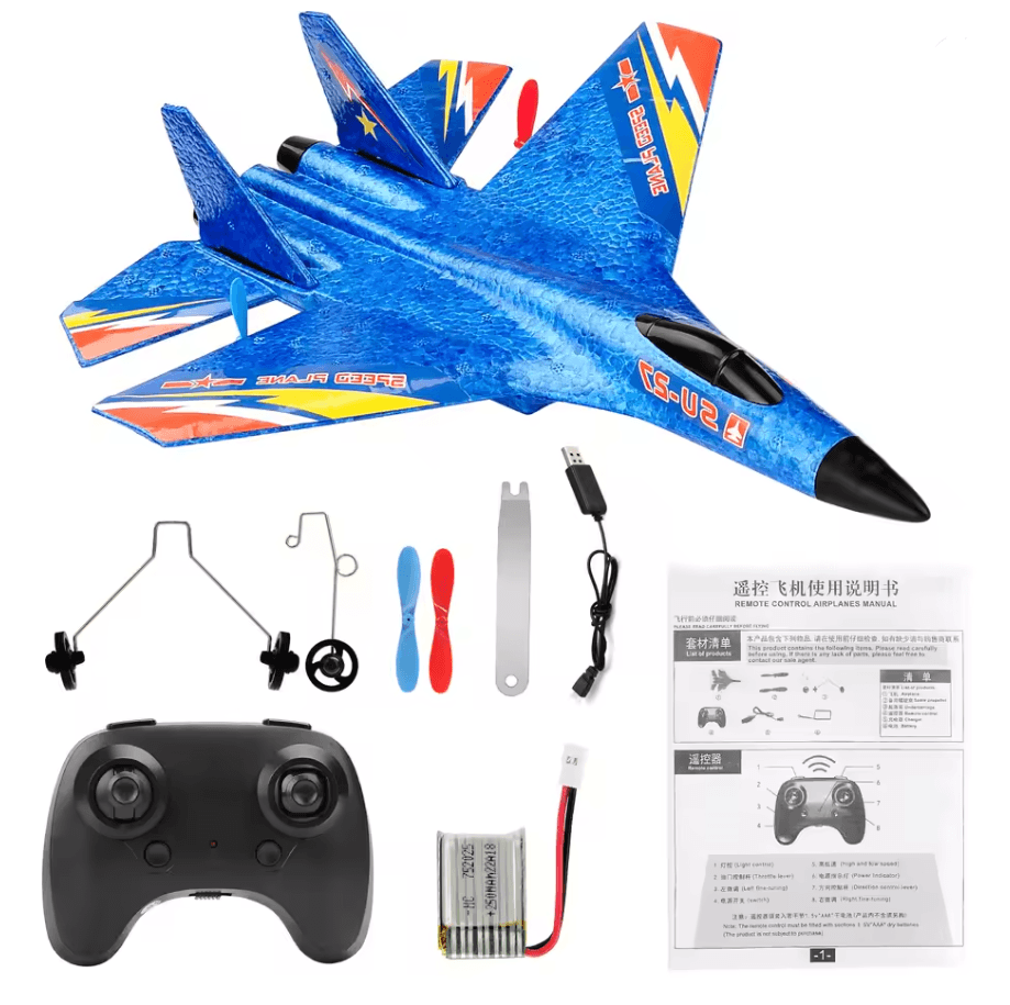 High Performance SU27 Foam Jet Glider With LED Night Lights 4