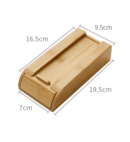 Natural Wooden Under Desk Sliding Storage Drawer 2