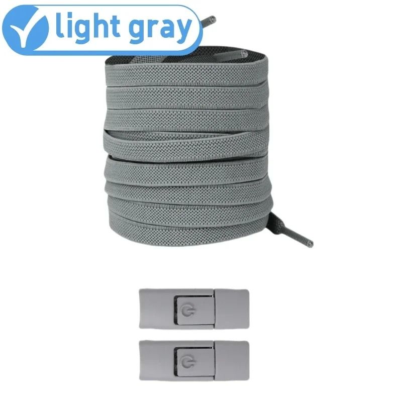 Elastic No Tie Shoelaces With Press Lock For Kids And Adults With Flat 8mm Design For Sneakers And  9
