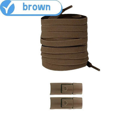 Elastic No Tie Shoelaces With Press Lock For Kids And Adults With Flat 8mm Design For Sneakers And  12