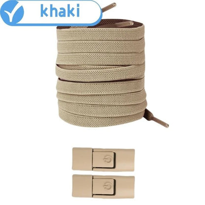 Elastic No Tie Shoelaces With Press Lock For Kids And Adults With Flat 8mm Design For Sneakers And  13