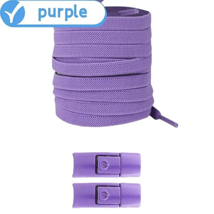 Elastic No Tie Shoelaces With Press Lock For Kids And Adults With Flat 8mm Design For Sneakers And  14