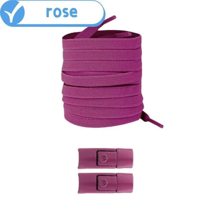 Elastic No Tie Shoelaces With Press Lock For Kids And Adults With Flat 8mm Design For Sneakers And  18