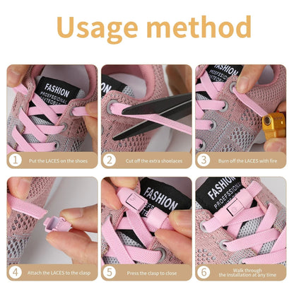 Elastic No Tie Shoelaces With Press Lock For Kids And Adults With Flat 8mm Design For Sneakers And  5