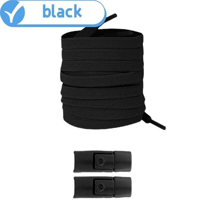 Elastic No Tie Shoelaces With Press Lock For Kids And Adults With Flat 8mm Design For Sneakers And  7