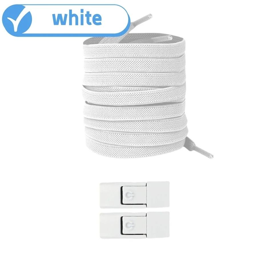 Elastic No Tie Shoelaces With Press Lock For Kids And Adults With Flat 8mm Design For Sneakers And  8